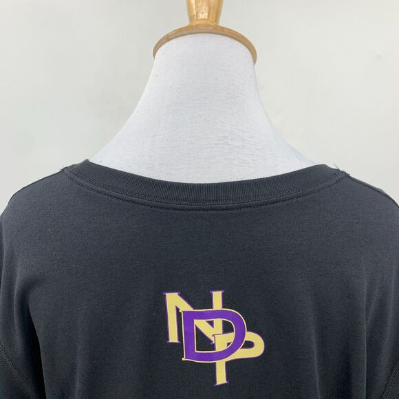 Nike Athletic Shirt Womens L Large Black Dri Fit Notre Dame Prep Saints Football - Picture 6 of 12